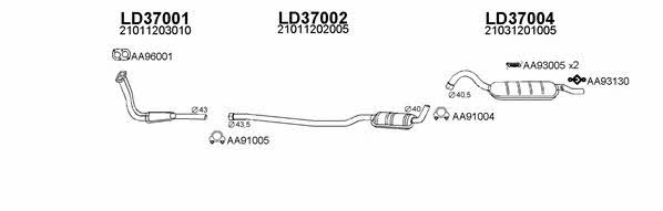  370011 Exhaust system 370011