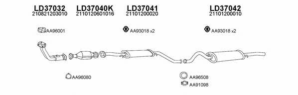  370016 Exhaust system 370016