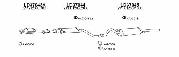  370017 Exhaust system 370017