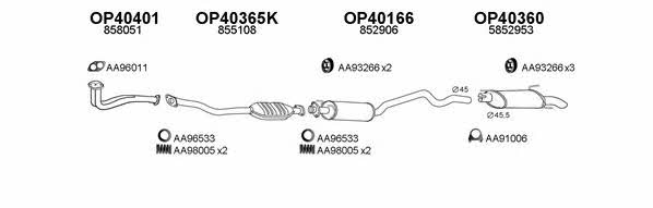  400012 Exhaust system 400012