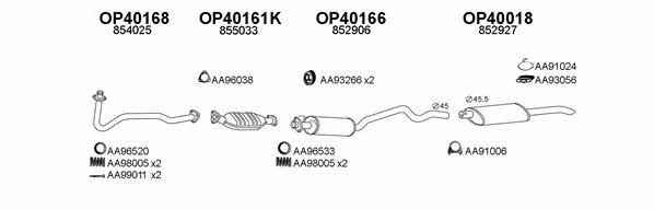  400014 Exhaust system 400014