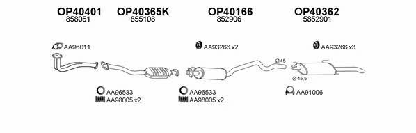  400015 Exhaust system 400015