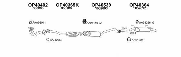  400019 Exhaust system 400019