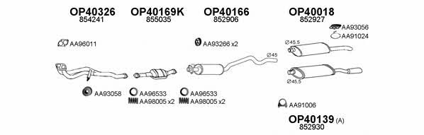  400023 Exhaust system 400023