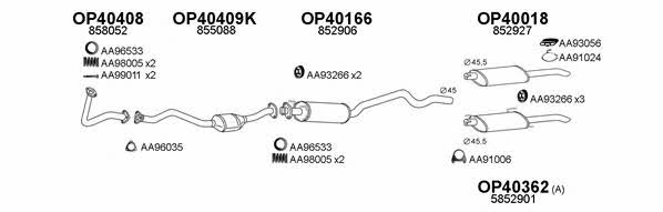  400025 Exhaust system 400025