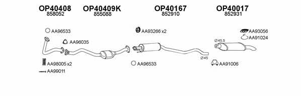  400028 Exhaust system 400028