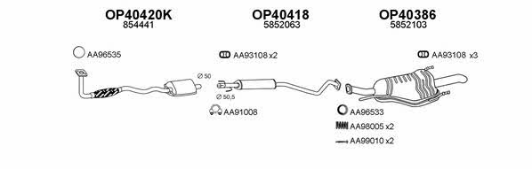  400033 Exhaust system 400033