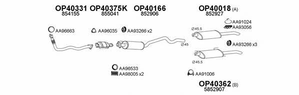  400041 Exhaust system 400041