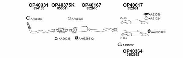  400043 Exhaust system 400043