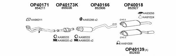 400054 Exhaust system 400054