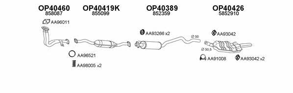  400055 Exhaust system 400055