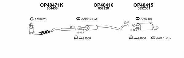  400059 Exhaust system 400059