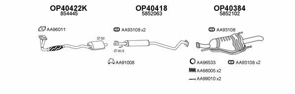  400061 Exhaust system 400061