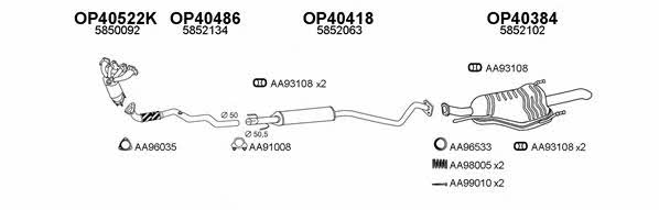  400062 Exhaust system 400062
