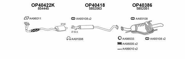  400063 Exhaust system 400063