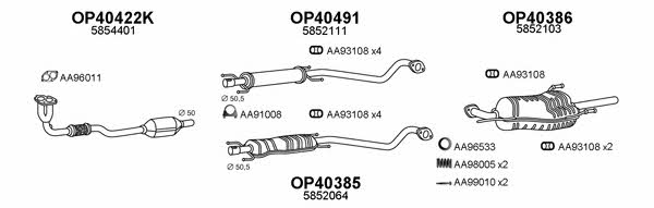  400066 Exhaust system 400066