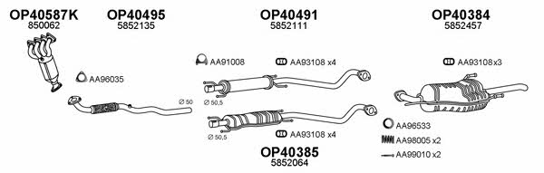  400077 Exhaust system 400077