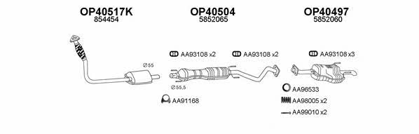  400080 Exhaust system 400080