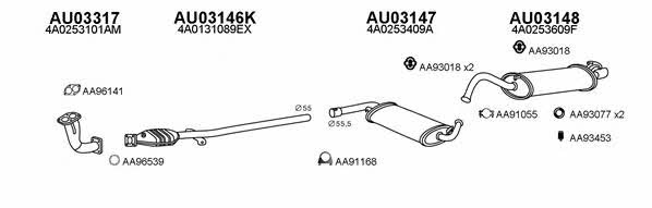  030156 Exhaust system 030156