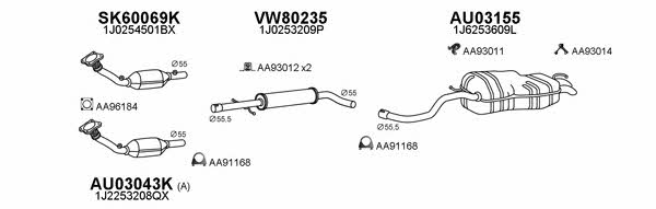 Veneporte 030165 Exhaust system 030165