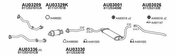  030166 Exhaust system 030166