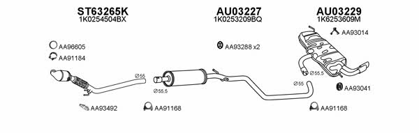  030187 Exhaust system 030187