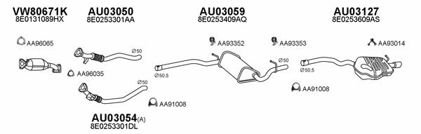  030190 Exhaust system 030190