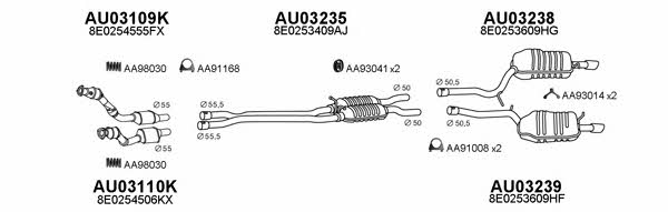  030195 Exhaust system 030195