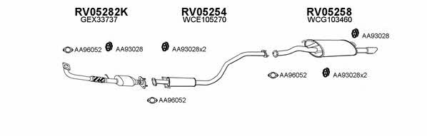  050012 Exhaust system 050012