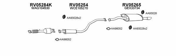  050016 Exhaust system 050016