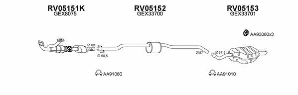  050018 Exhaust system 050018