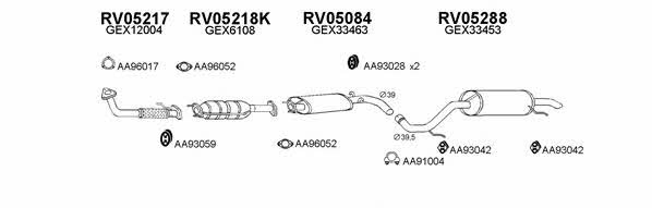 050021 Exhaust system 050021