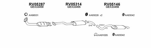  050022 Exhaust system 050022
