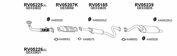  050031 Exhaust system 050031