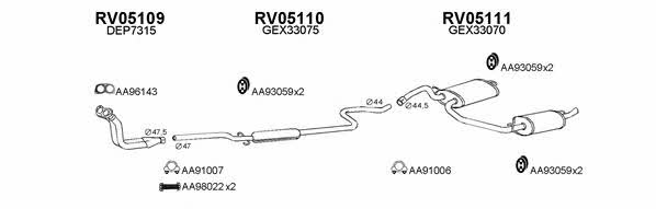 Veneporte 050037 Exhaust system 050037