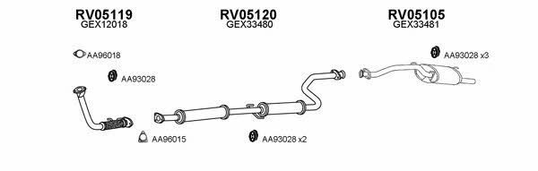  050044 Exhaust system 050044