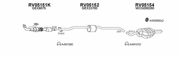  050056 Exhaust system 050056
