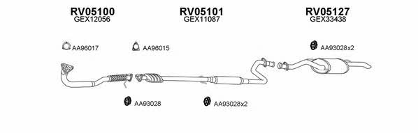  050058 Exhaust system 050058