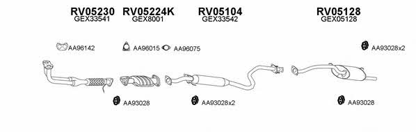  050059 Exhaust system 050059