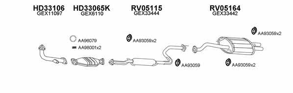  050063 Exhaust system 050063