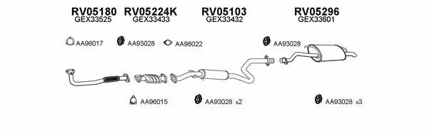  050068 Exhaust system 050068