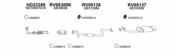  050077 Exhaust system 050077