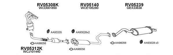  050081 Exhaust system 050081