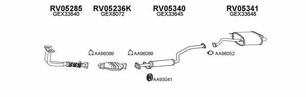  050096 Exhaust system 050096