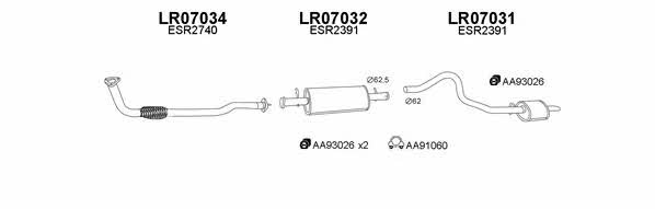  070012 Exhaust system 070012