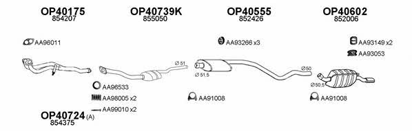  400349 Exhaust system 400349