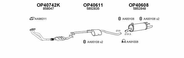  400355 Exhaust system 400355