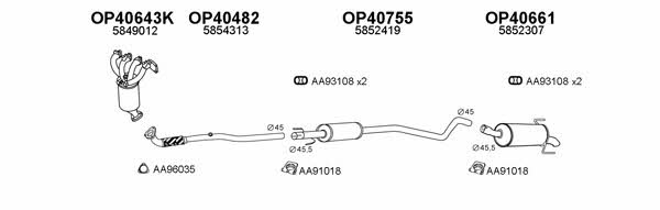  400362 Exhaust system 400362