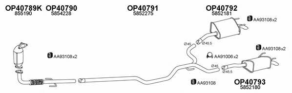  400396 Exhaust system 400396