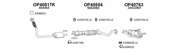  400408 Exhaust system 400408